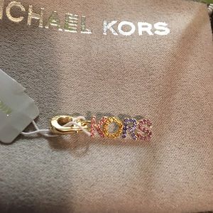 Michael Kors Pave KORS logo charm
